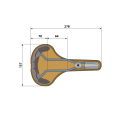 Gilles Berthoud Aspin selle de cuir natur