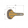 Berthoud Cycles Soulor selle en cuir maron