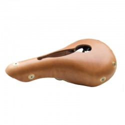 Berthoud Cycles Marie Blanque ouverte Selle cuir natural