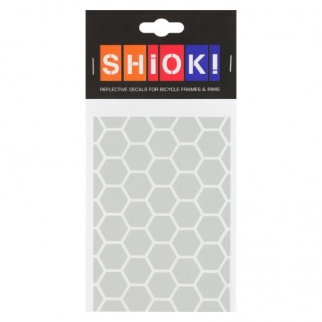 SHIOK! Réflecteur auto-collant Honeycomb blanc