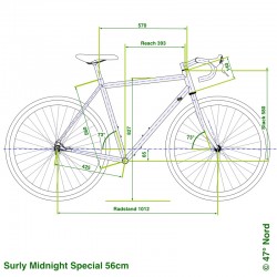 Surly Midnight Special Gravelbike 56cm