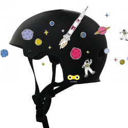 Stickers réfléchissants Espace Application sur le casque de vélo