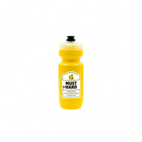 Must go Hard Purist Trinkflasche gelb