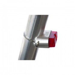 SON Feu arrière pour tige de selle argent