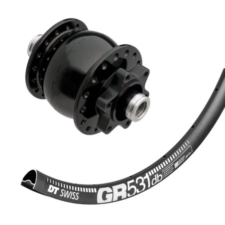 47° Nord roue av Gravel 28" SON 28 moyeu-dynamo IS| DT Swiss GR 531