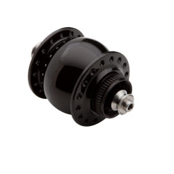 SON 28 Disc Nabendynamo Centerlock Schnellspannachse schwarz