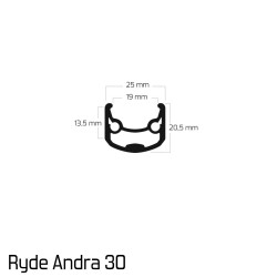 47° Nord Hinterrad 26" MTB/Touren White Industries MI5 | Ryde Felge