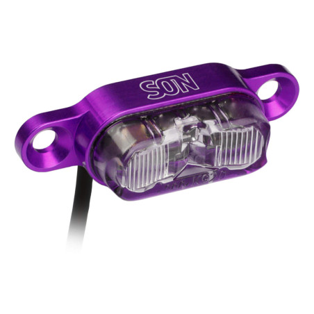 SON LED Gepäckträgerrücklicht purple/klar
