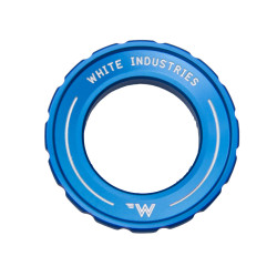 White Industries Ecrou Centerlock externe bleu